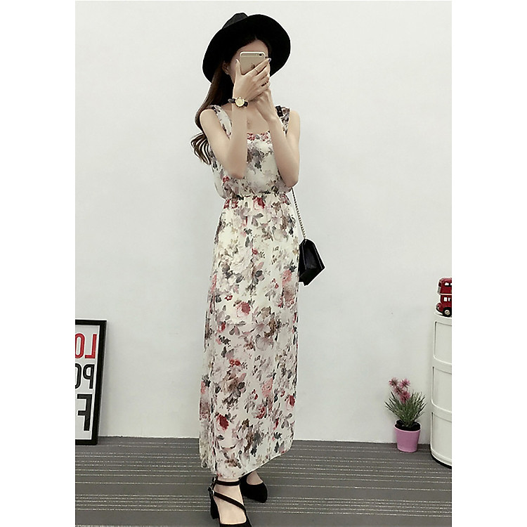 Đầm maxi voan dạo chơi, đi biển - MÃ 01 - 02
