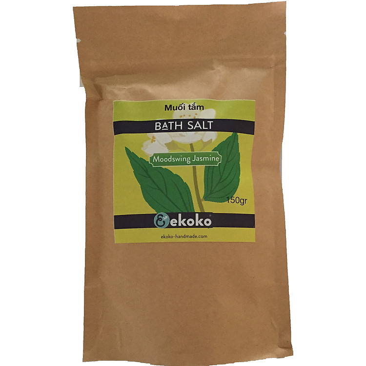 Muối tắm cao cấp Ekoko hương Nhài thải độc, làm mềm da và tẩy da chết - Moodswing Jasmine Bath Salt 150g
