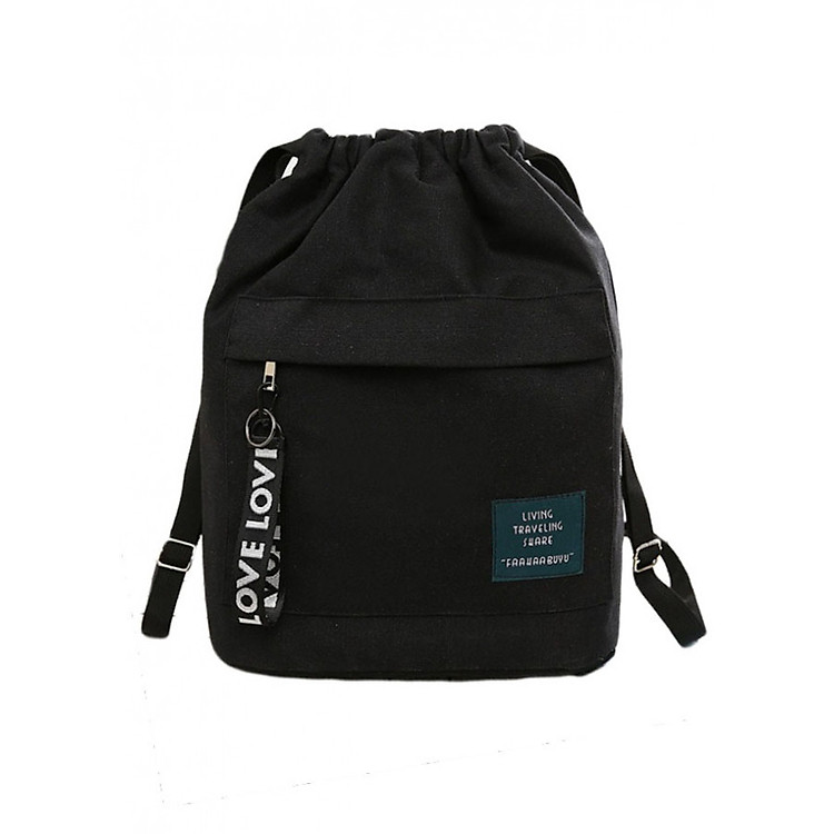 Balo dây rút, balo học sinh vải canvas BLV09