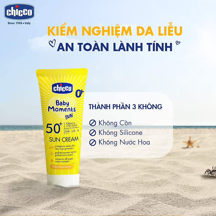 Kem chống nắng Chicco SPF 50+ Chính hãng Tiết kiệm - Hình ảnh 3