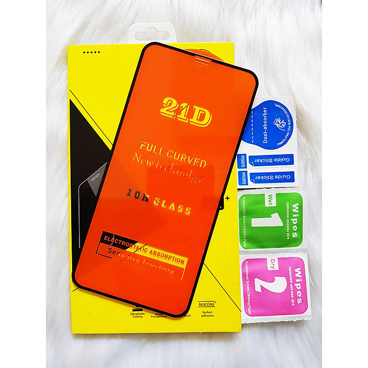 Kính Cường Lực 21D CHÍNH HÃNG cho IPHONE 11 PRO MAX Full Keo Màn Hình SIÊU BỀN, SIÊU CỨNG, ÔM SÁT MÁY CAPARIES