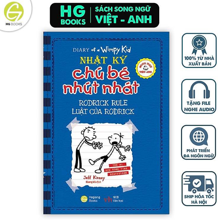 Nhật Ký Chú Bé Nhút Nhát Song Ngữ Tập 2 – Luật của Rodrick