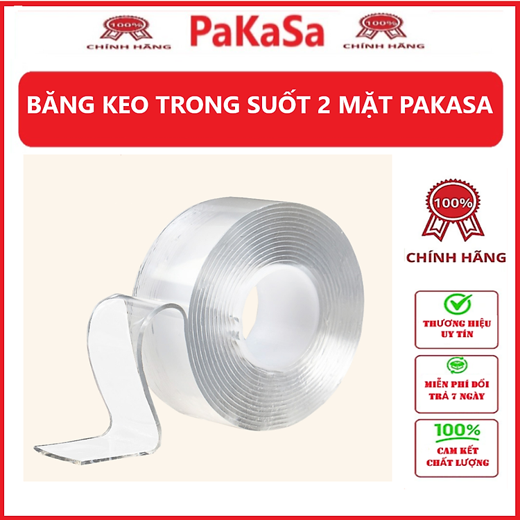 Băng Keo Nano Dán 2 Mặt (5m x 3cm)