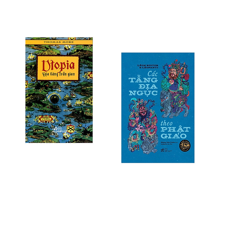 Combo 2 cuốn sách: Uptopia - địa đàng trần gian + Các tầng địa ngục theo Phật giáo