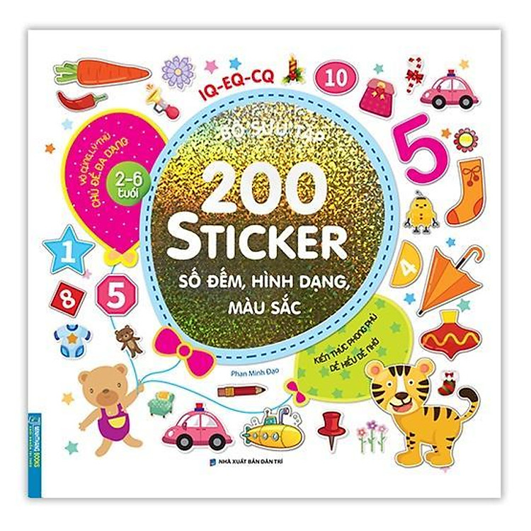 Bộ Sưu Tập 200 Sticker – Số Đếm, Hình Dạng, Màu Sắc