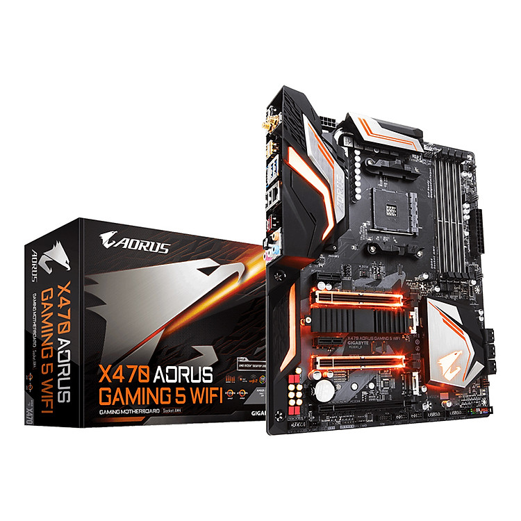 Bo Mạch Chủ Mainboard Gigabyte GA-X470-Aorus Gaming 5 Wifi - Hàng Chính Hãng