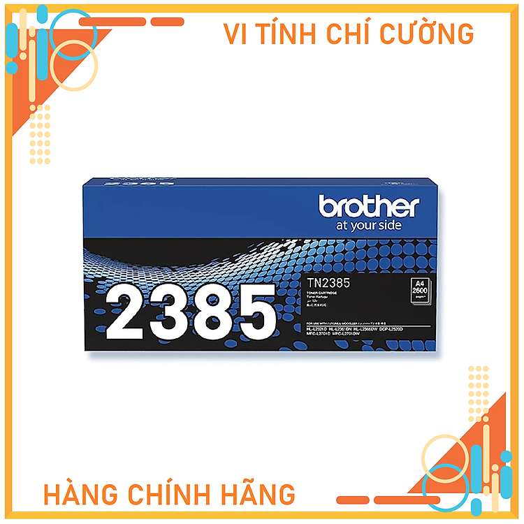 Hộp mực Brother TN2385 dùng cho máy in HL-L2321D, HL-2361DN, HL-2366DW, DCP-L2520D, MFC-L2701D, MFC-L2701DW - Hàng Chính Hãng