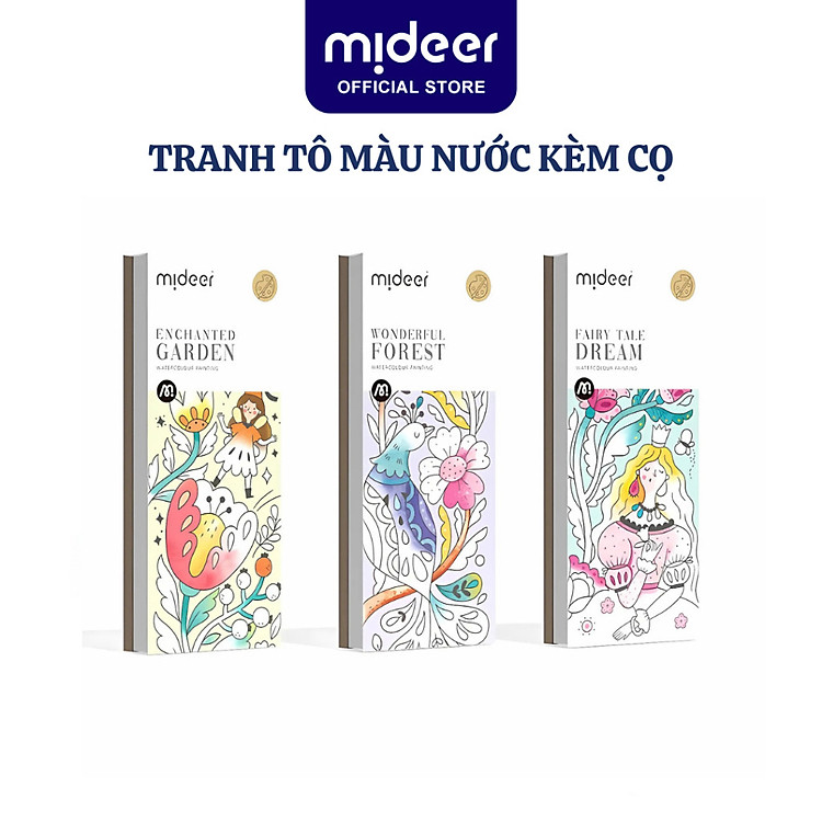 Tranh Tô Màu Nước Mideer cho Bé Chính hãng Ưu đãi