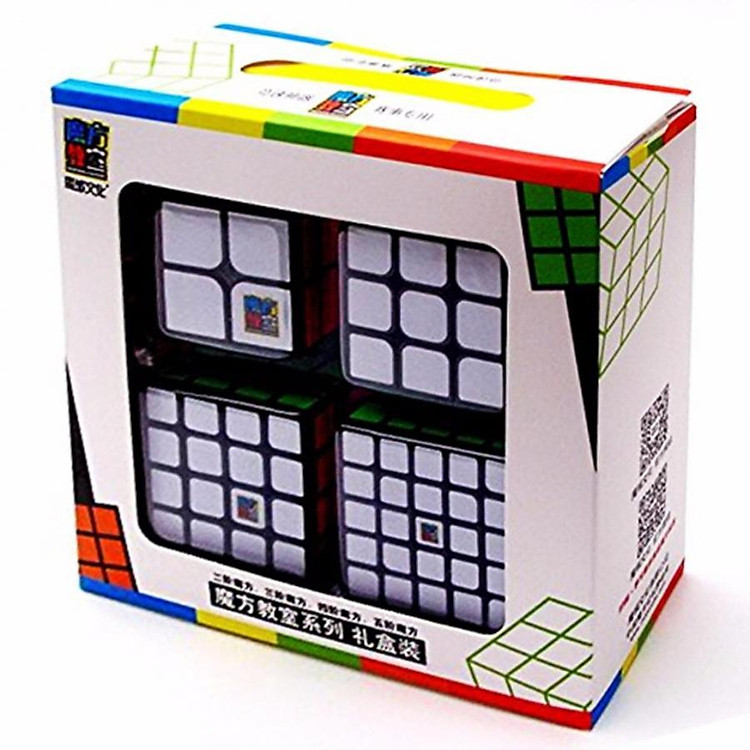 Combo 4 Rubik MoFangJiaoShi Gift Black
