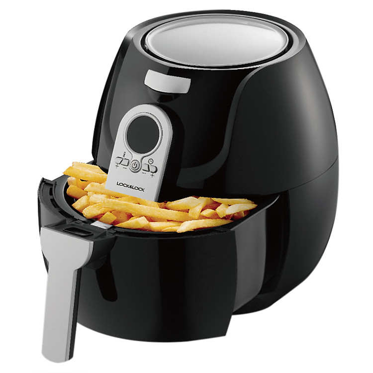 Nồi Chiên Không Dầu Lock& Lock ECF-301R (3.2L) - Đen - Hàng chính hãng