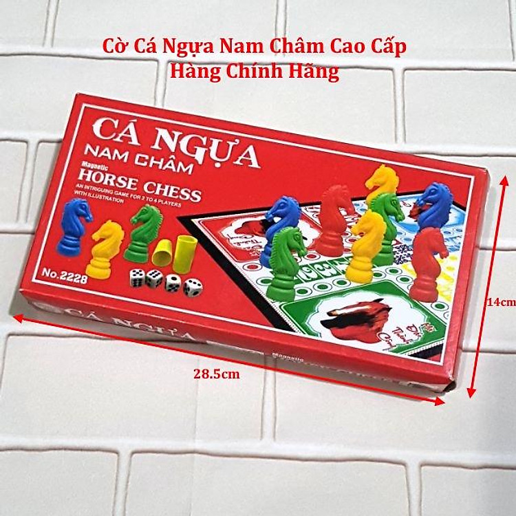 Bộ Cờ Cá Ngựa Nam Châm An Toàn Chính hãng Tiết kiệm - Hình ảnh 5