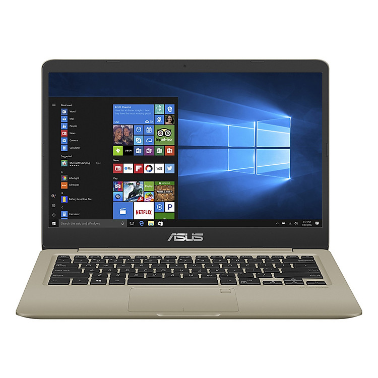 Laptop Asus VivoBook S14 S410UN-EB210T Core i5-8250U/Win10 (14 inch) - Hàng Chính Hãng (Gold)