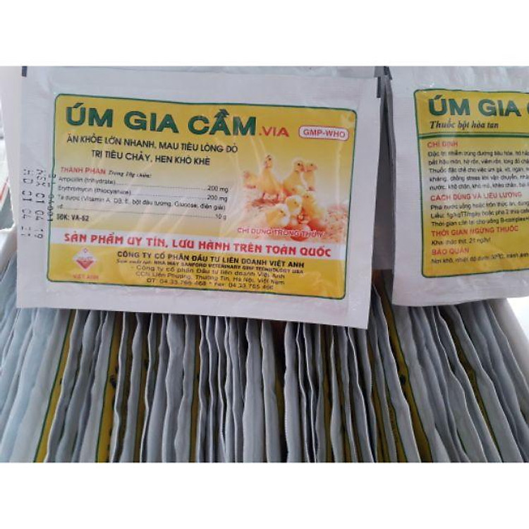 Úm gia cầm. Úm gà vịt cút con gói 10g hoặc gói 20g