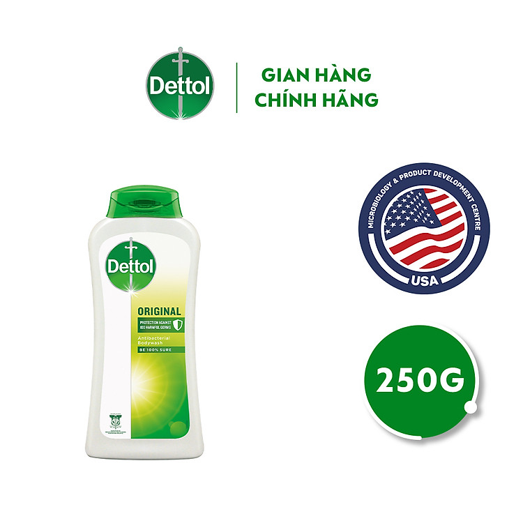 Sữa tắm Dettol kháng khuẩn - Chai 250g