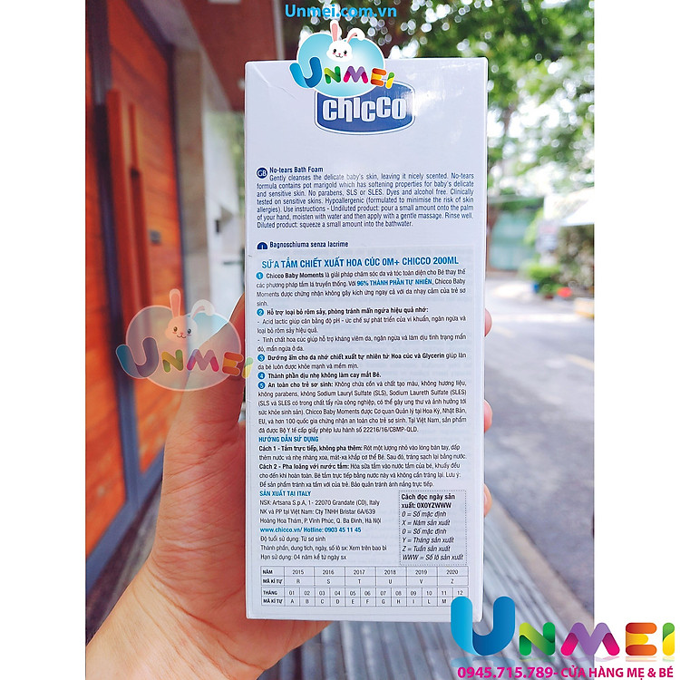 Sữa tắm gội hoa cúc Chicco 200ml Chính hãng Giá rẻ - Hình ảnh 5