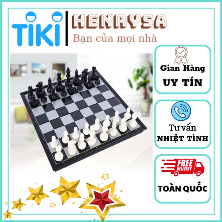 Mua tại Tiki: Mua Bộ cờ vua nam châm 25x25cm - HENRYSA Chính hãng Giá tốt