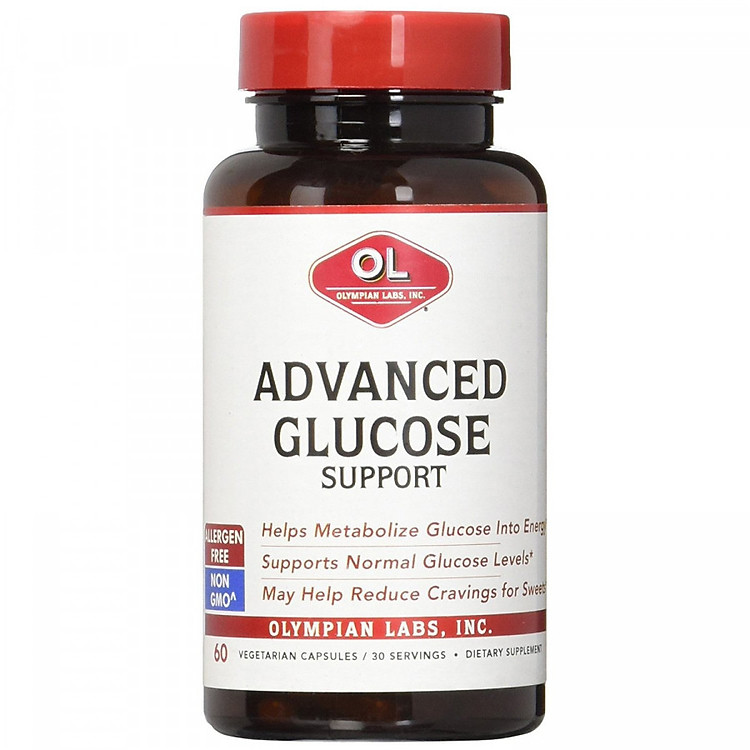 Viên Uống Olypian Labs Advanced Glucose Hỗ Trợ Người Tiểu Đường - Hộp 60 Viên