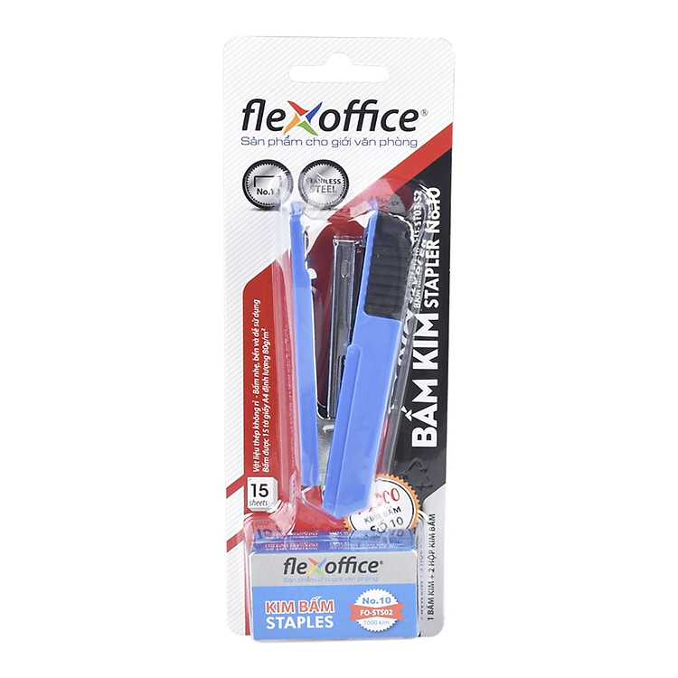 Bộ Bấm Kim số 10 và Kim Bấm Flexoffice FO-ST03-S2 - Ảnh 3
