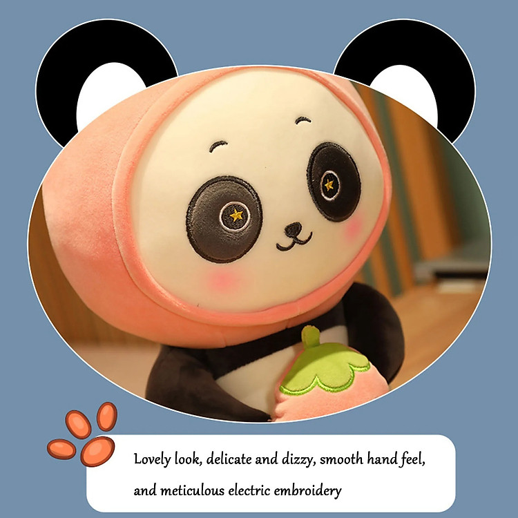 Gấu trúc nhồi bông ôm dưa hấu Chính hãng Giá tốt - Hình ảnh 5