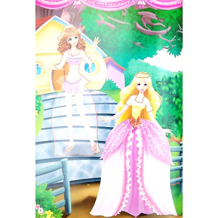 1000 Hình Dán Trang Phục Công Chúa - Công Chúa Hoa Lệ (Tái Bản) - Ảnh 4