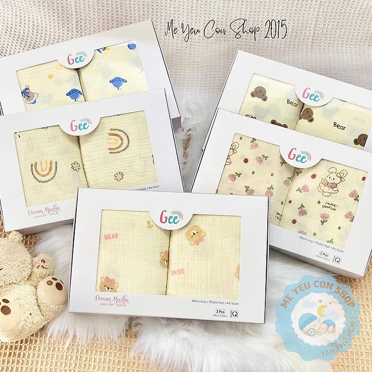 Mua Khăn tắm xô Muslin Gee 100% cotton Chính hãng Giá tốt - Hình ảnh 3