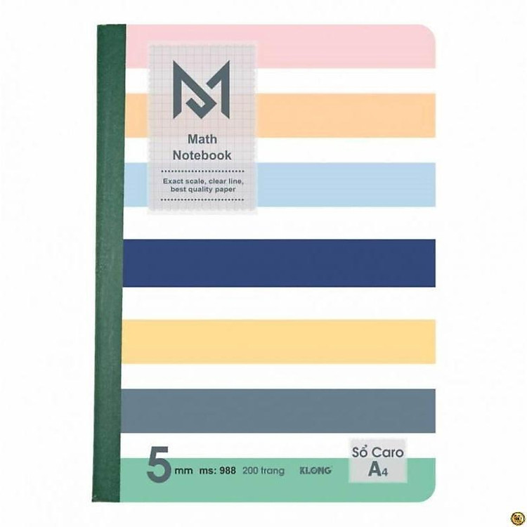 Sổ KLONG Caro A4 Math (200 trang) - Ảnh 4