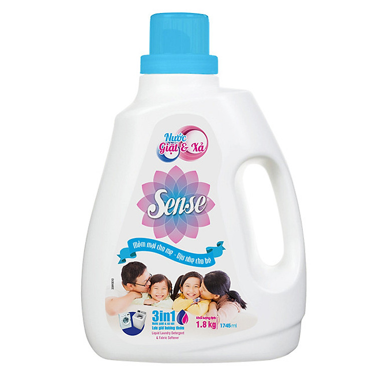 Nước giặt & xả Sense lưu giữ hương thơm 1.8kg