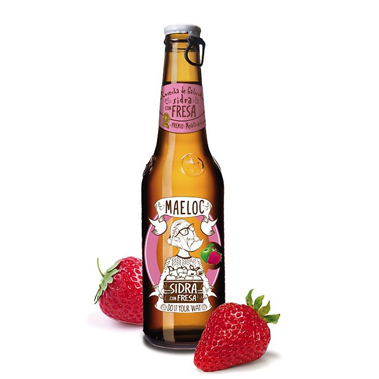Nước ép táo dâu lên men MAELOC SIDRA CON FRESA 4%VOL 750ML