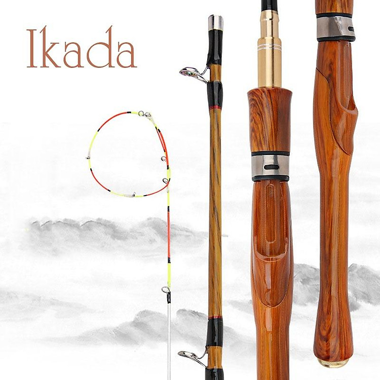 Cần câu tôm câu mực ikada cần câu cá siêu dẻo ngọn mềm 2 mức độ dài tùy chỉnh CM8