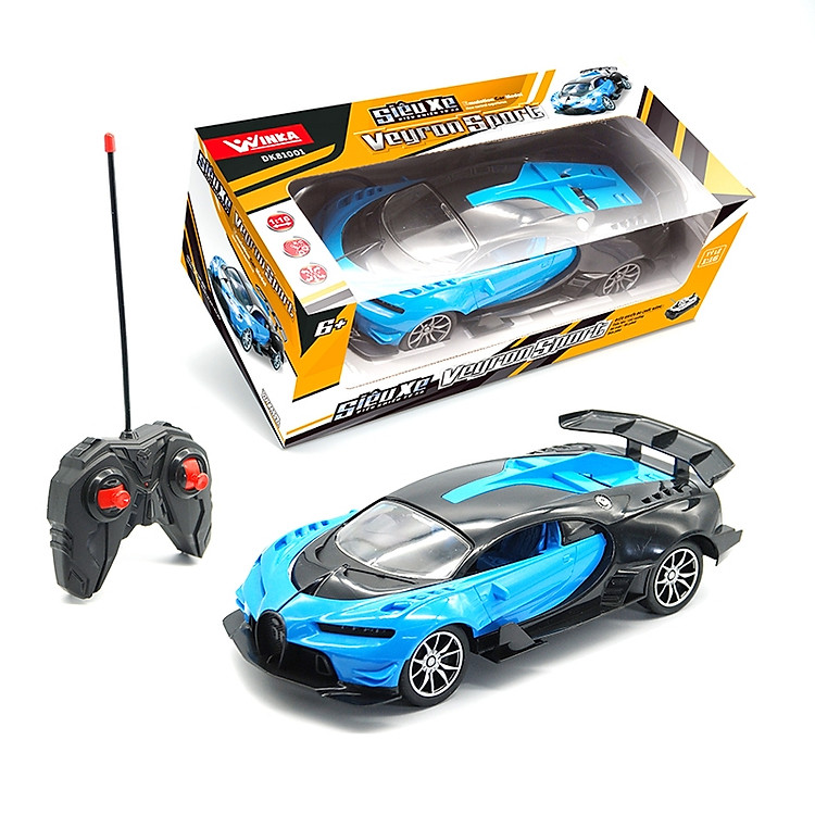 Đồ Chơi Siêu Xe Điều Khiển Veyron Xanh Chính hãng Giá tốt - Hình ảnh 2
