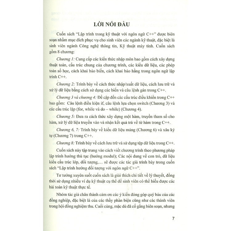 Lập Trình Trong Kỹ Thuật Với Ngôn Ngữ C++ - Ảnh 6