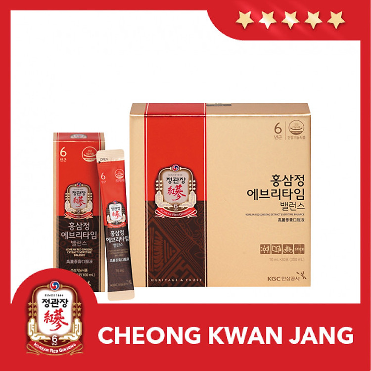 Tinh Chất Hồng Sâm Pha Sẵn KGC Cheong Kwan Jang Everytime Balance 30 Gói