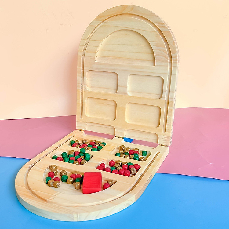 Ô Ăn Quan Gỗ Cao Cấp Gấp Gọn Chính hãng Ưu đãi - Hình ảnh 5