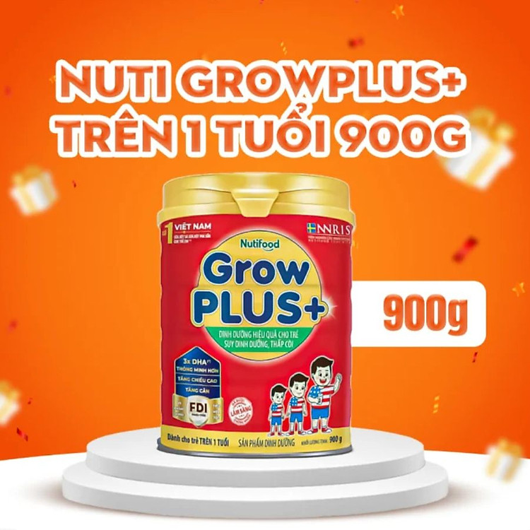 Mua Sữa bột Nutifood Grow Plus Đỏ 900g Giá tốt - Hình ảnh 4
