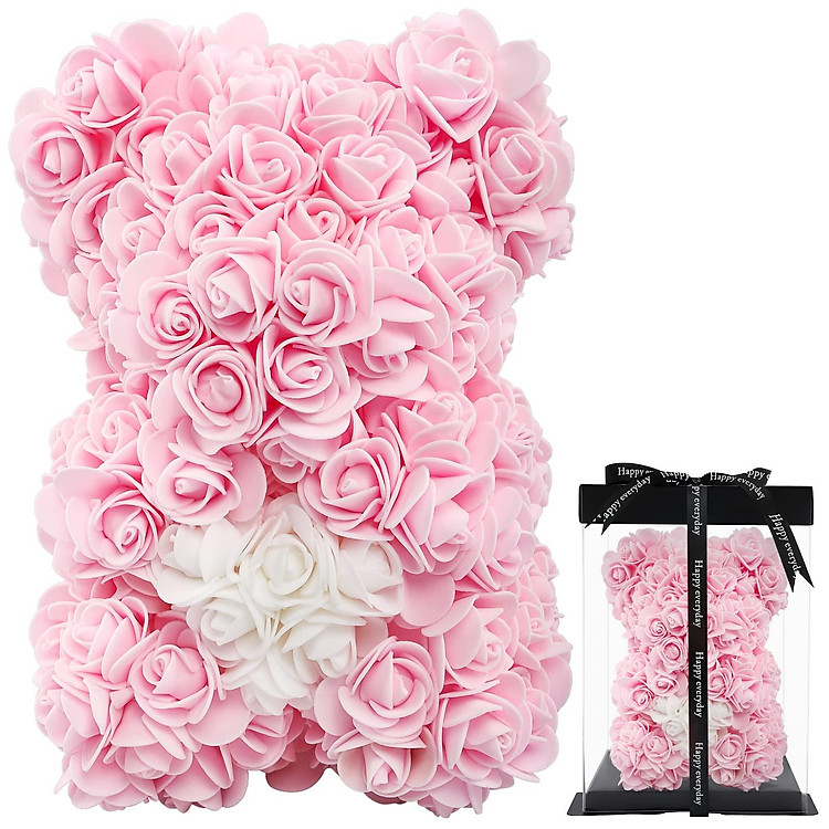 Gấu hoa hồng, Hoa hồng vĩnh cửu, Gấu bông, Gấu bông hồng, Hoa vĩnh cửu tặng mẹ Quà sinh nhật, Quà tặng vợ cá nhân, Quà cưới, Ngày lễ tình nhân, Ngày của mẹ