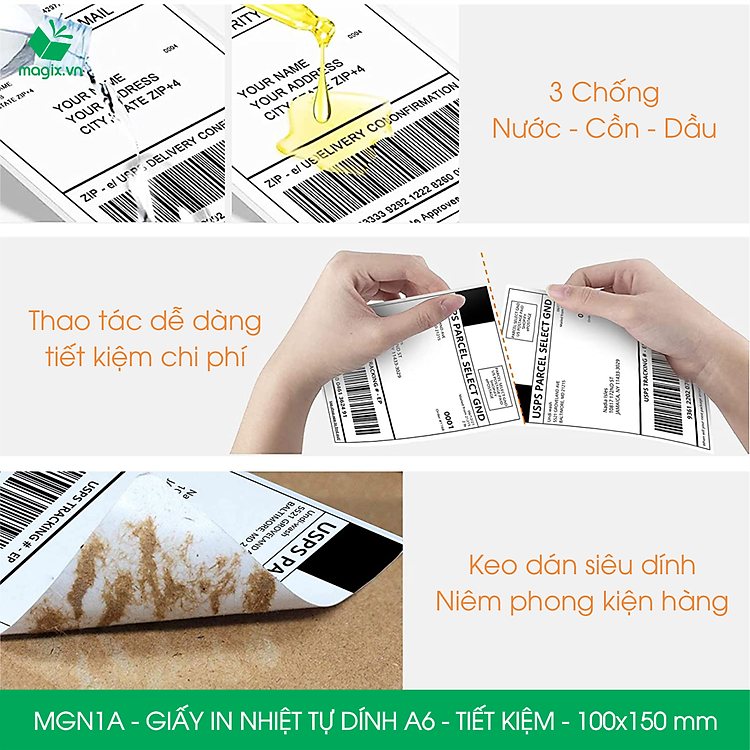 Giấy In Nhiệt Tự Dính A6 (500 tờ) - Ảnh 4