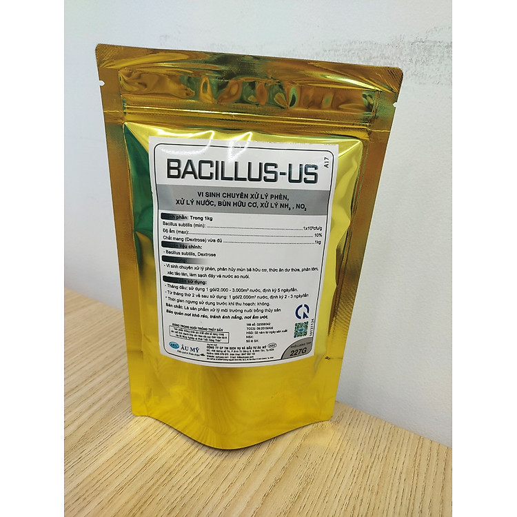 Bacillus us - vi sinh ăn phèn, xử lý nước ao nuôi