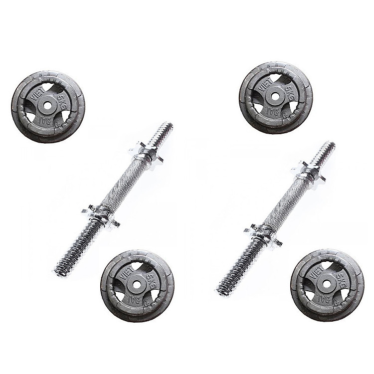 Bộ 2 Đòn Tạ Tay - 20kg Tạ
