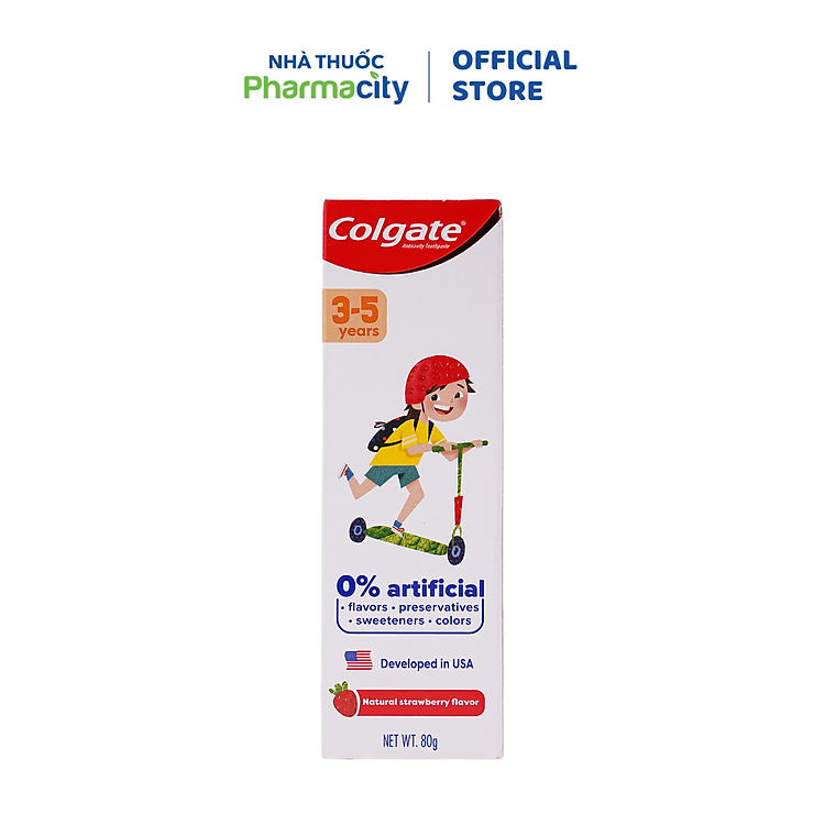 Mua tại Lazada: Kem Đánh Răng COLGATE Hương Dâu Tây 80g Chính hãng, giá tốt