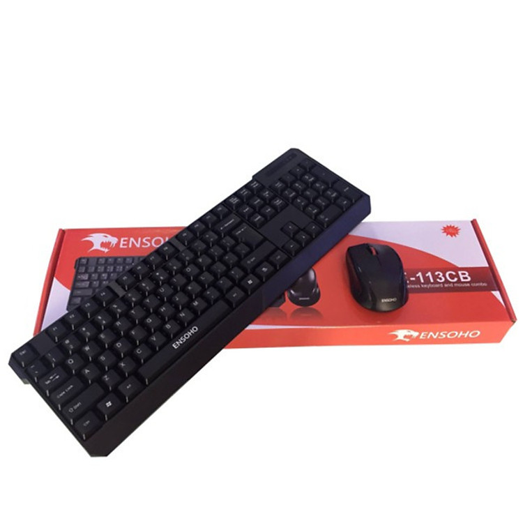 Bộ Phím Chuột Không Dây (Full size) Ensoho - Hàng Chính Hãng
