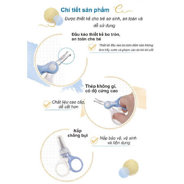 Kéo Cắt Móng Tay An Toàn Cho Bé Chính hãng Ưu đãi - Hình ảnh 5