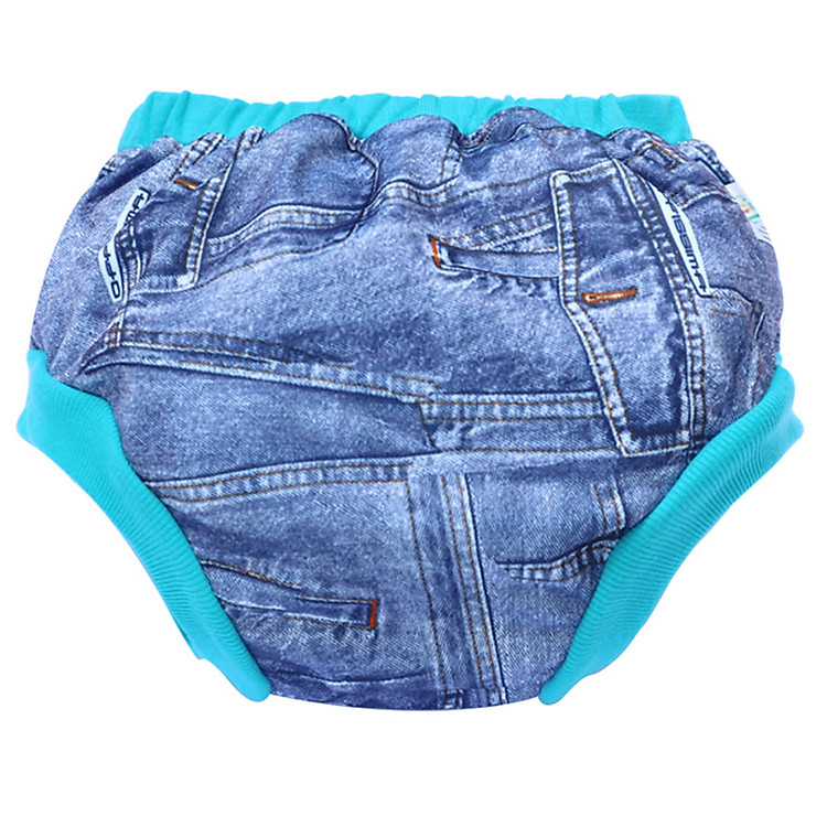 Tã vải Quần short Đêm BabyCute size XL (24-40kg) (Vỏ + Lót) - Họa tiết bé trai