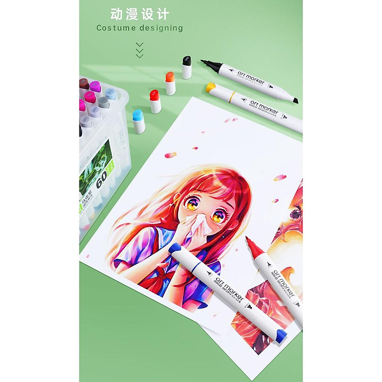 Hộp Bút Lông Hai Đầu BAOKE (36 màu) - Ảnh 4