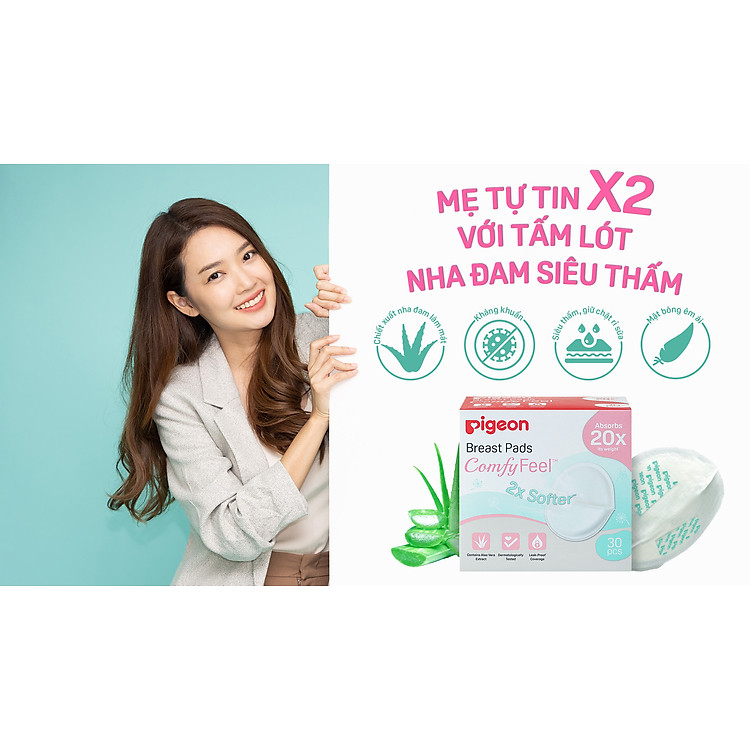 Tấm Lót Thấm Sữa Nha Đam Pigeon Giá tốt - Hình ảnh 5