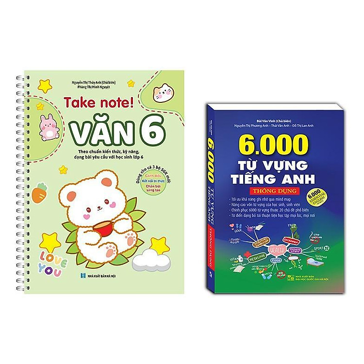 Take Note – Văn 6 – Có Lò Xo + 6000 Từ Vựng Tiếng Anh Thông Dụng