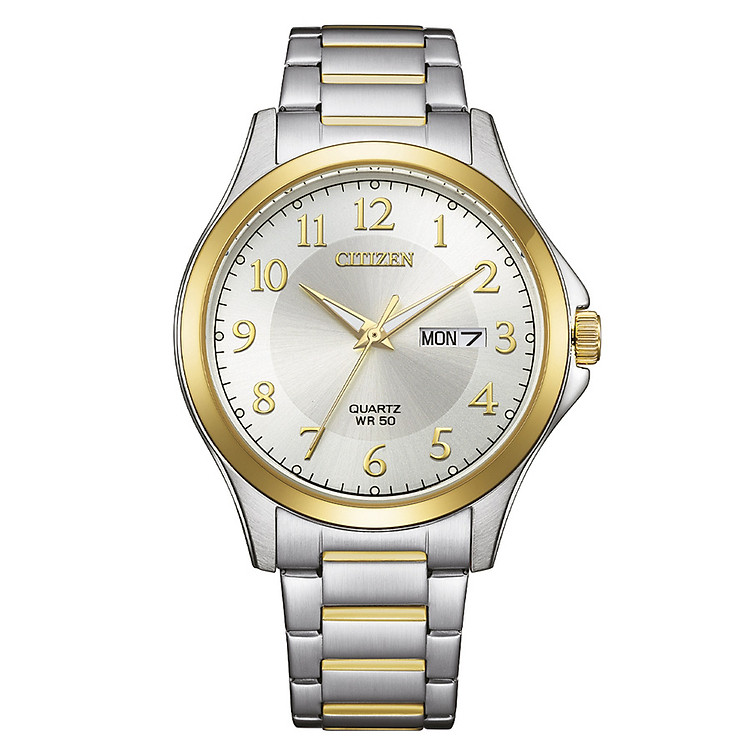 Đồng Hồ Nam Citizen Pin-Quartz Dây Thép Không Gỉ BF2026-89A - Mặt Trắng (41mm)
