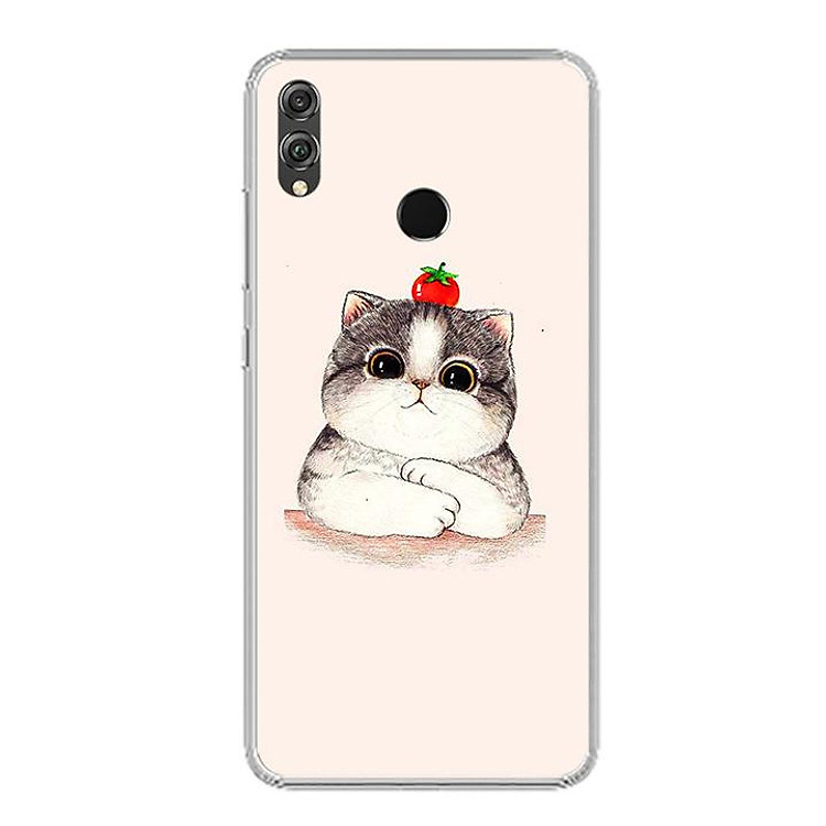 Ốp lưng dẻo cho điện thoại Huawei Honor 8X - 0489 CAT05 - Hàng Chính Hãng
