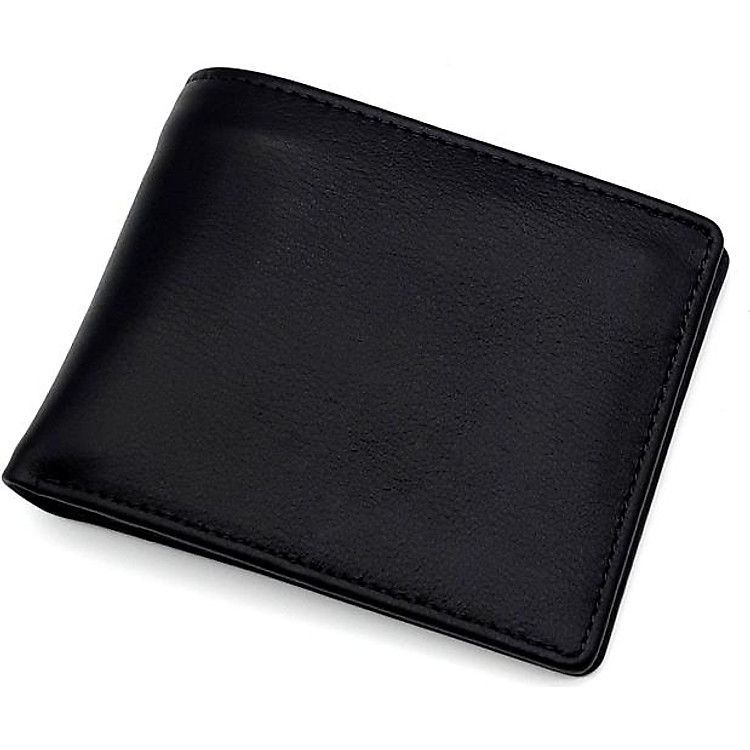 Bóp ví nam ngang da bò thật V057K1 - Đen