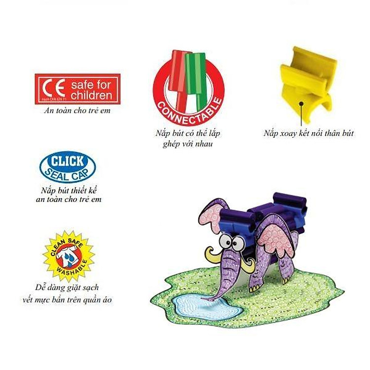 Bút Lông Màu Connector Faber-Castell (50 màu) - Ảnh 3