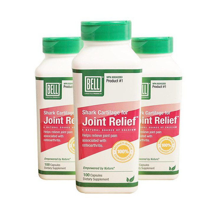 Combo 3 Hộp Thực Phẩm Chức Năng Sụn Cá Mập Bell Shark Cartilage (100 Viên / Hộp) - Tặng Hộp Trà Nhân Sâm Hàn Quốc Wongin-T + Gói Miếng Dán Nhân Sâm Hemina+ Gói Kẹo Sâm Hàn Quốc (200g)
